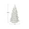 Hello Honey® 10.25" Cream Stoneware LED Tree with Cut-Outs & Iridescent Finish